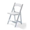 HorecaTraders Folding chair | White | 45x45x78cm | Foldable
