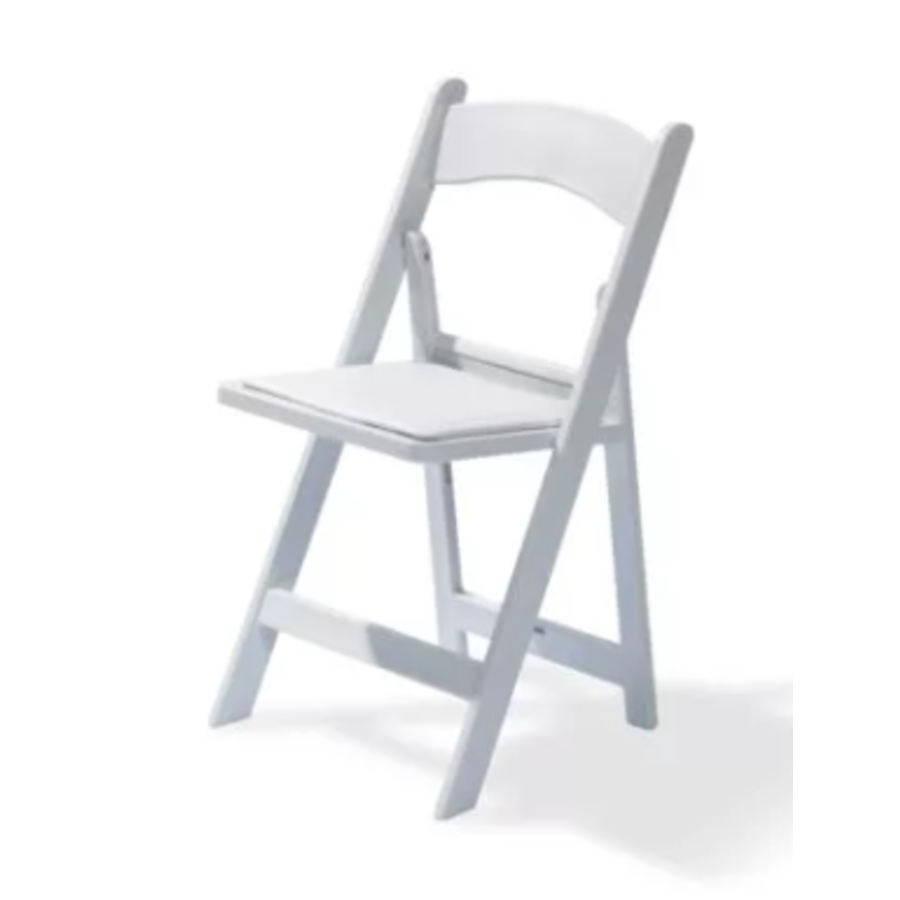 Chaise pliante | Blanc | 45x45x78cm | Pliable