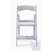 Folding chair | White | 45x45x78cm | Foldable
