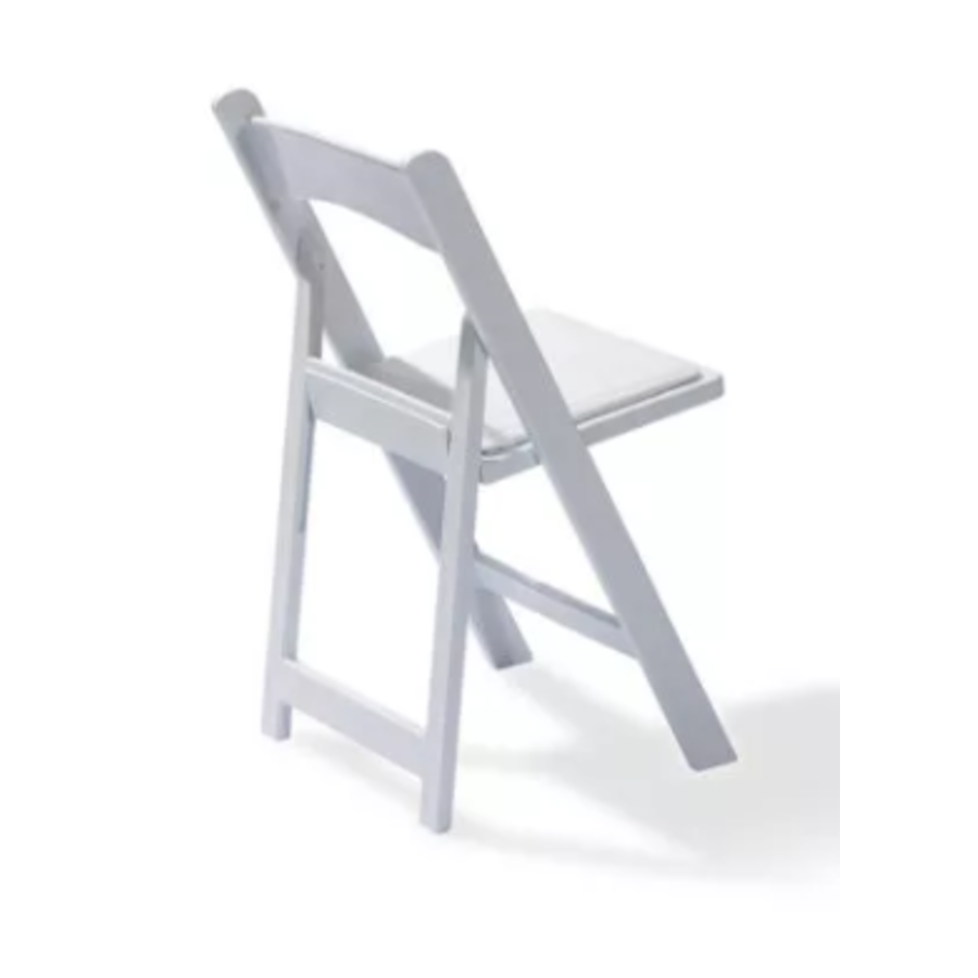 Chaise pliante | Blanc | 45x45x78cm | Pliable