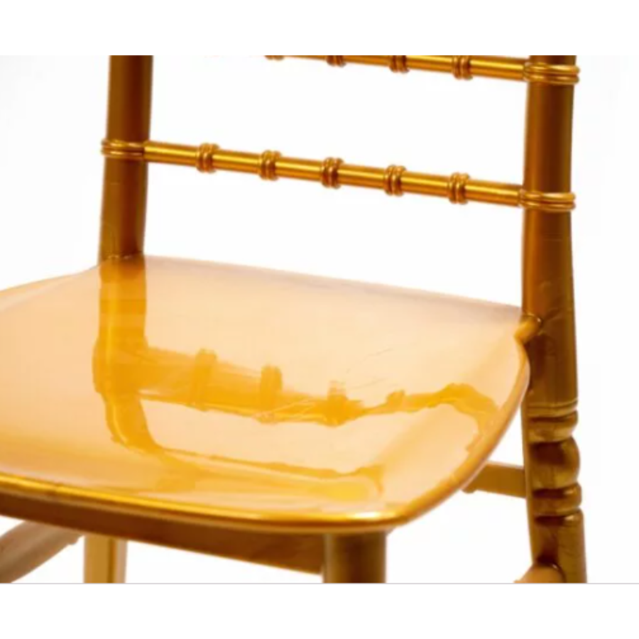 Chaise Tiffany | Or | 41x43x92cm