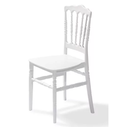  HorecaTraders Napoleon-Stuhl | Kunststoff | Weiß 
