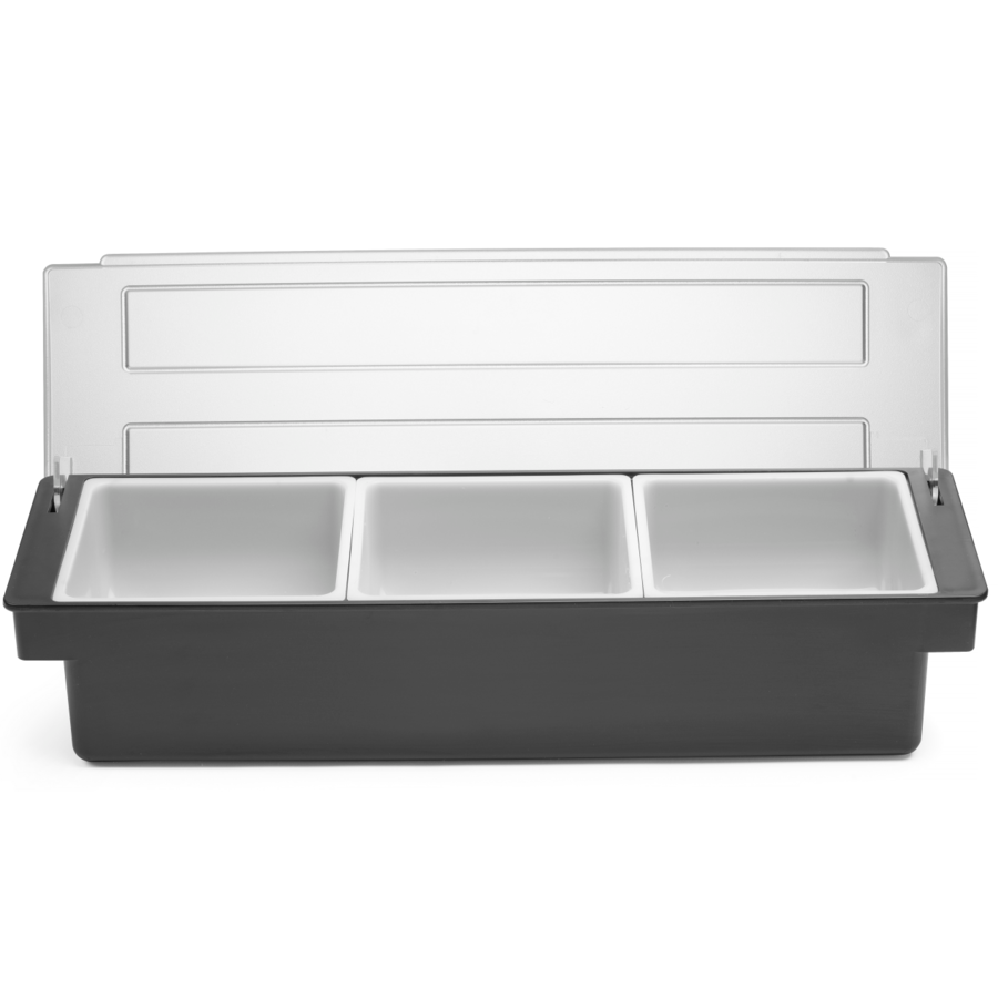 Ingredients Holder | Plastic | 3 Containers | 48x15x10 cm