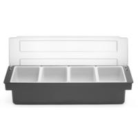 Ingredients Holder | Plastic | 4 Containers | 48x15x10 cm