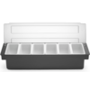 Hendi Ingredients Holder | Plastic | 6 Containers | 48x15x10 cm