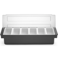 Ingredients Holder | Plastic | 6 Containers | 48x15x10 cm