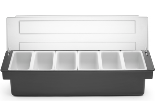  Hendi Porte-ingrédients | Plastique | 6 conteneurs | 48x15x10 cm 
