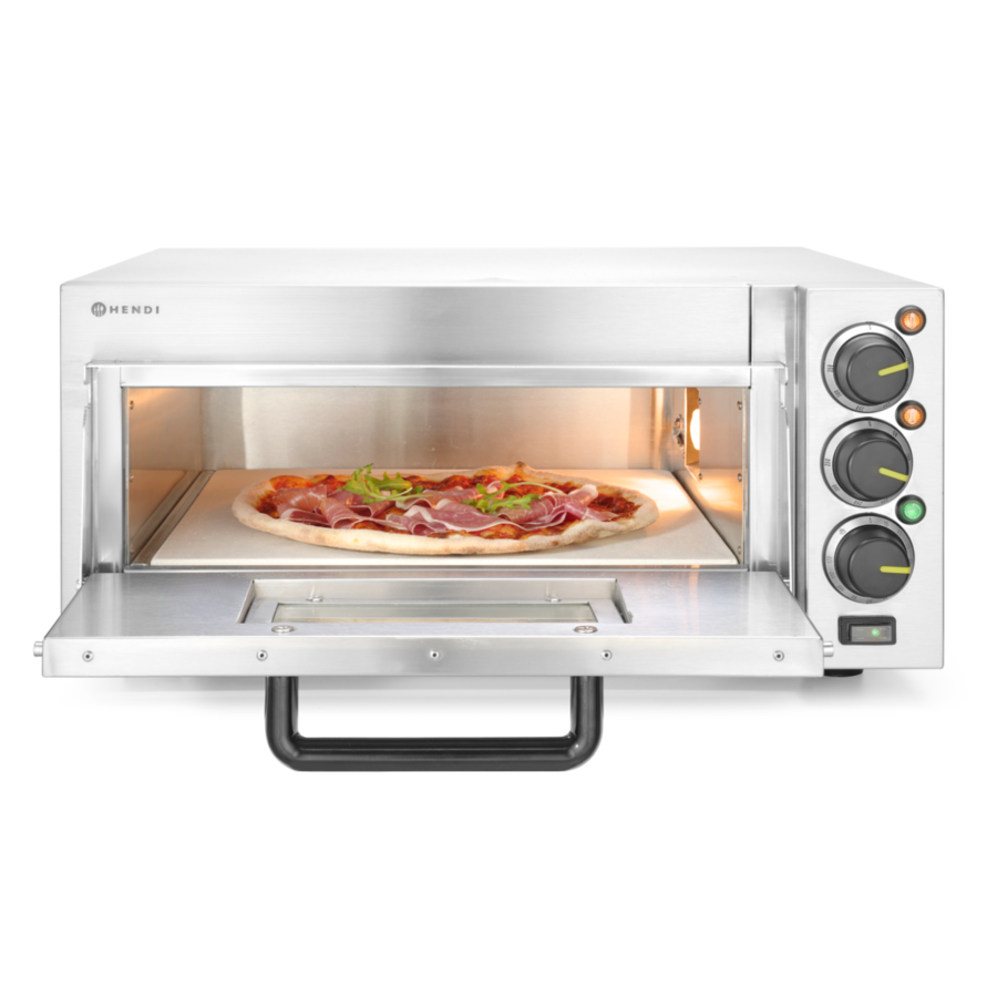 Four à pizza compact | acier inoxydable | 1 chambre | 230V | 2000W