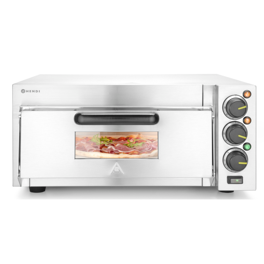 Four à pizza compact | acier inoxydable | 1 chambre | 230V | 2000W