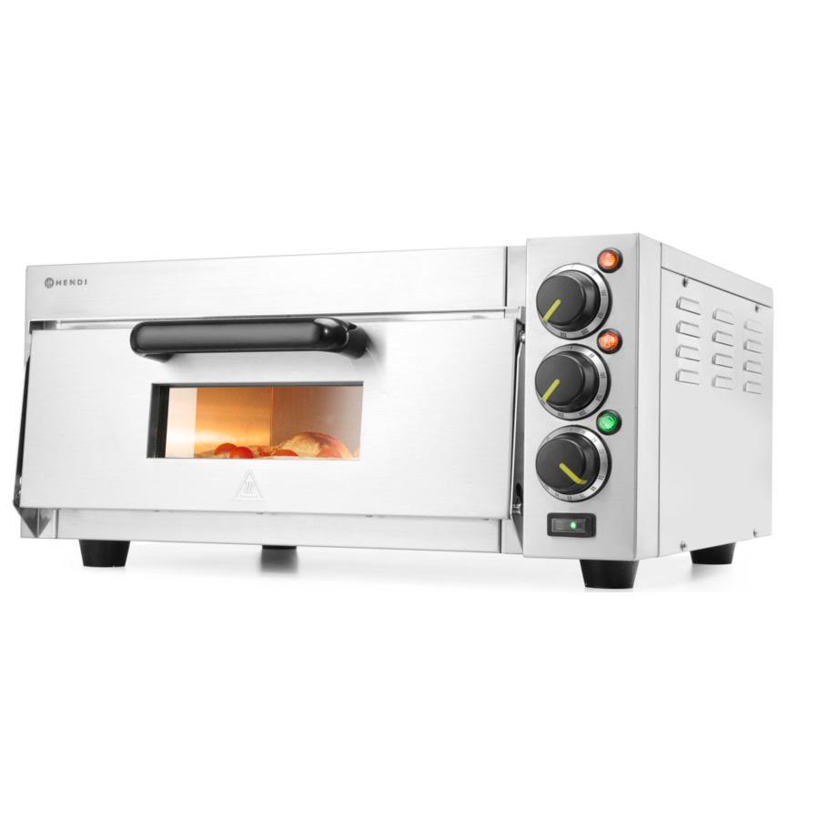 Compacte pizzaoven | RVS | 1 kamer | 230V | 2000W