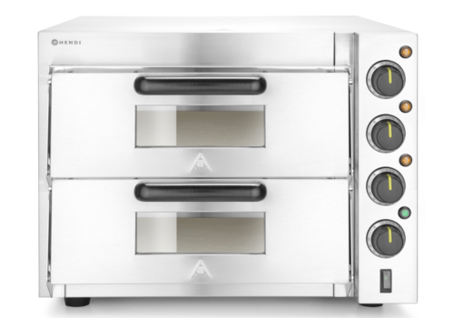  Hendi Four à pizza compact | acier inoxydable | 2 pièces | 230V | 3000W 