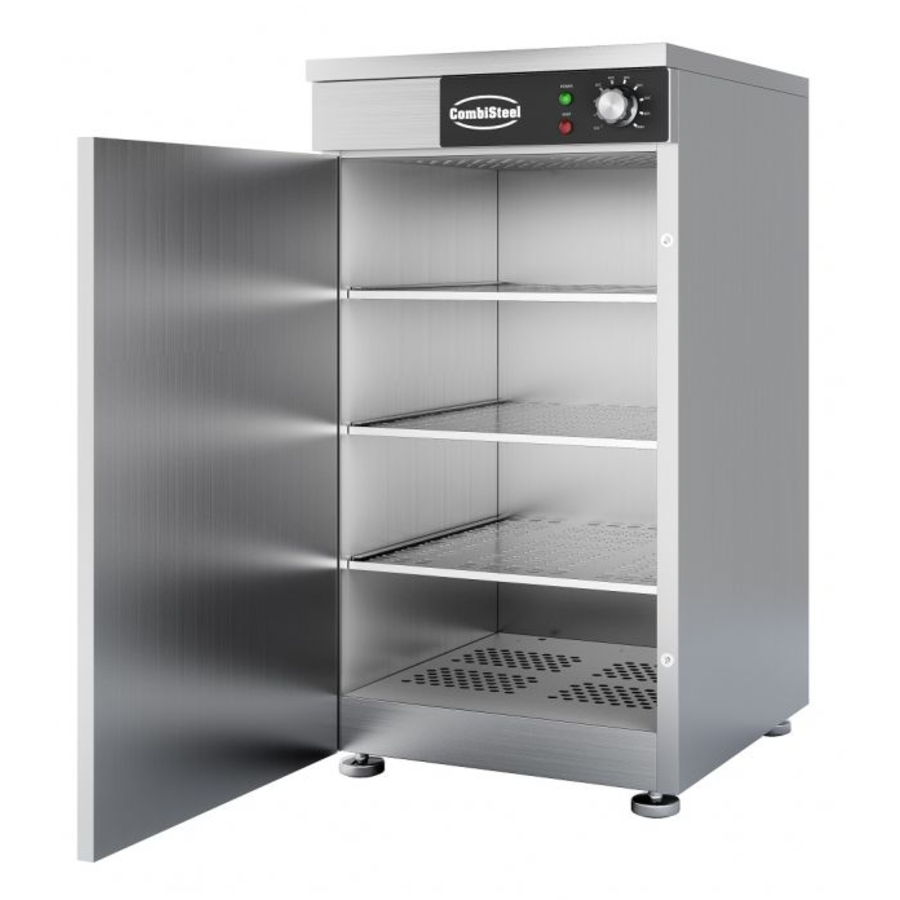 Tellerwärmeschrank | Edelstahl | 1 Tür | 49x45x85 cm