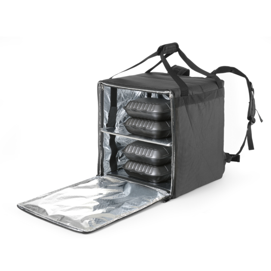Rucksack für Essenslieferungen | Isoliert | 41x41x49 cm