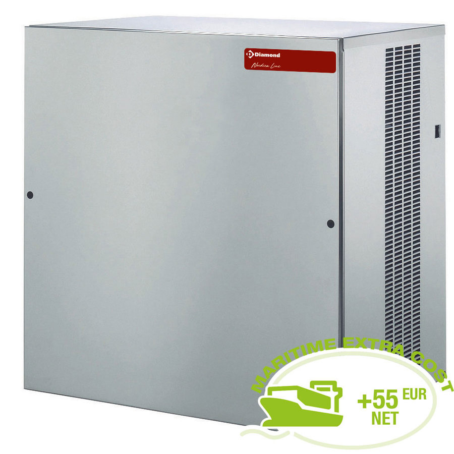 Ice maker | stainless steel | 200 kg | 77x55x80 cm