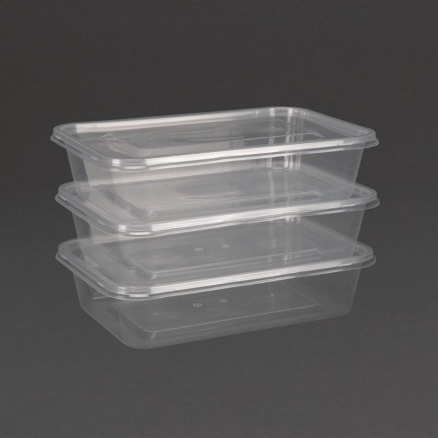 Récipients en plastique pour micro-ondes (250 pièces) | 3 formats