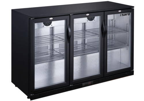  Saro Bar fridge | Black | 3 swing doors | 135x52x85 cm 