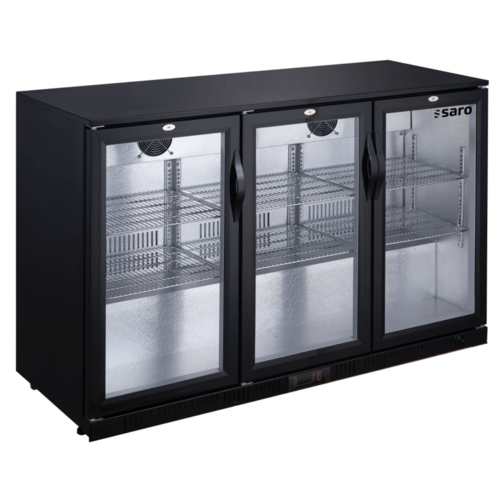  Saro Bar fridge | Black | 3 swing doors | 135x52x85 cm 