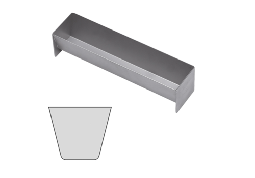  HorecaTraders Moule à pâté/terrine | acier inoxydable | 6x30x7 cm 