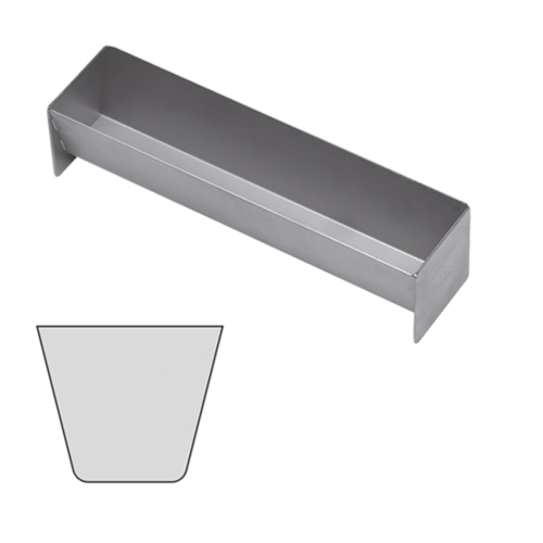  HorecaTraders Moule à pâté/terrine | acier inoxydable | 6x30x7 cm 