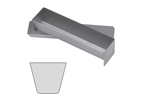  HorecaTraders Moule à pâté/terrine | acier inoxydable | 6x30x7 cm 