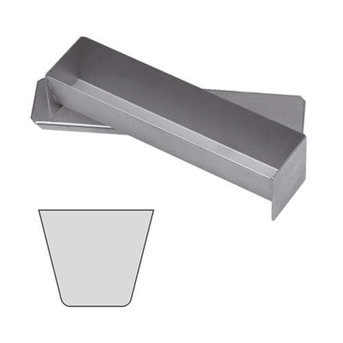  HorecaTraders Moule à pâté/terrine | acier inoxydable | 6x30x7 cm 