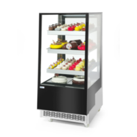 Refrigerated display case Black | 3 Glass Shelves | Available in 3 Sizes