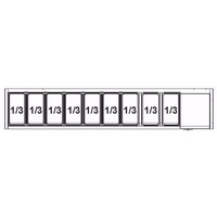 Display case Refrigerated GN 1/1 | Stainless steel lid | 200x39.5x26 cm