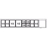 Display case Refrigerated GN 1/1 | Stainless steel lid | 200x39.5x26 cm