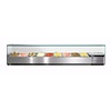 Afinox Stainless Steel Display Case Refrigerated GN 1/1 | Glass construction | 200x39.5x43cm