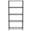 Hendi Storage rack | 5 shelves | Black | 45x91x183cm