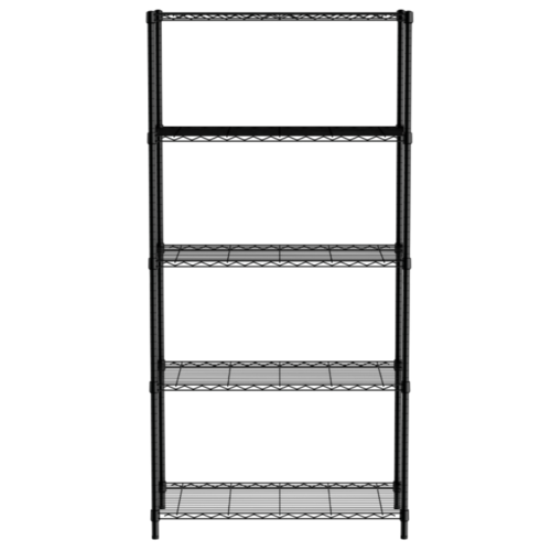  Hendi Storage rack | 5 shelves | Black | 45x91x183 cm 