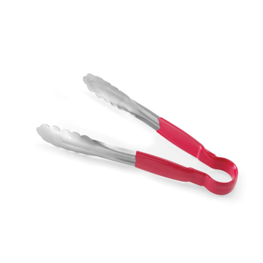 Pinces de service HACCP | 25 cm | Rouge