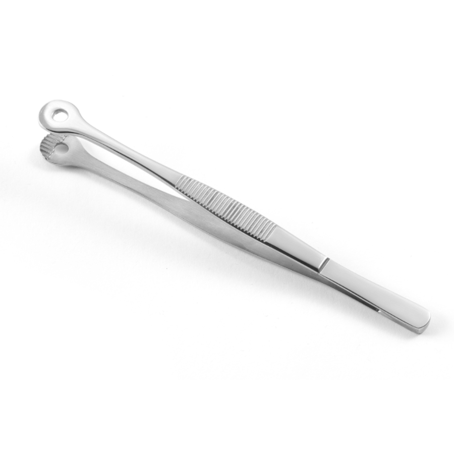 Pince à épiler à tête ronde | acier inoxydable | 15 cm