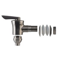 Glazen drankendispenser | RVS tap | 20x20x30,5cm