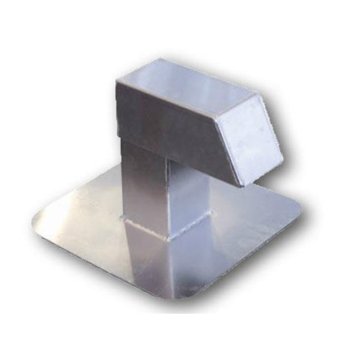  HorecaTraders Conduit de toit | Aluminium | 12x12 cm | 1 sortie 