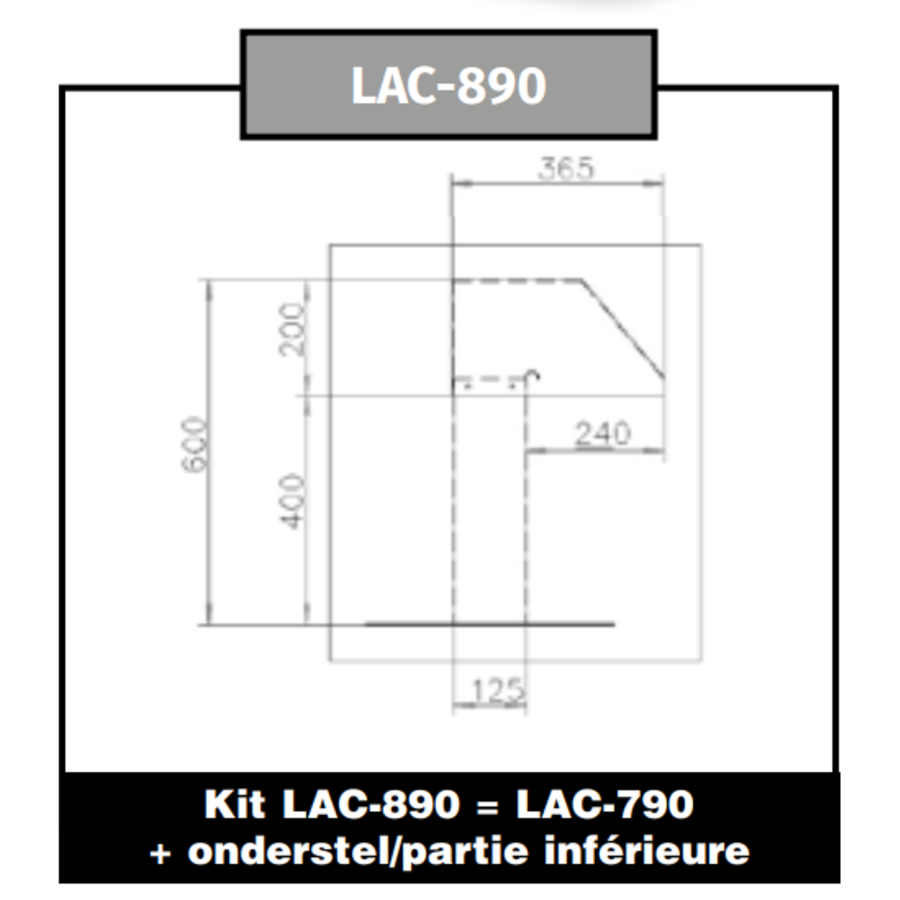 Roof terminal | Aluminum | adjustable base | 12x12cm | 1 exit