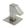 HorecaTraders Roof terminal | stainless steel | 8x8 cm | 1 exit