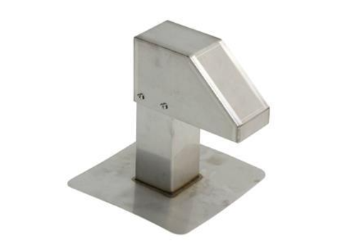  HorecaTraders Dachdurchführung | Edelstahl | 8x8 cm | 1 Ausgang 