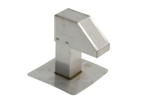  HorecaTraders Roof terminal | stainless steel | 8x8 cm | 1 exit 