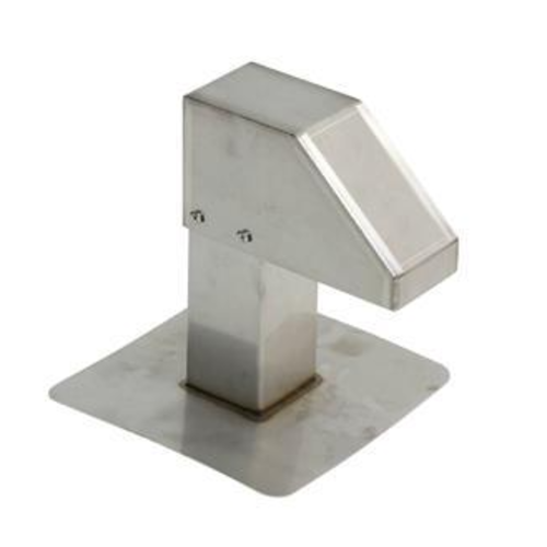  HorecaTraders Conduit de toit | acier inoxydable | 8x8 cm | 1 sortie 