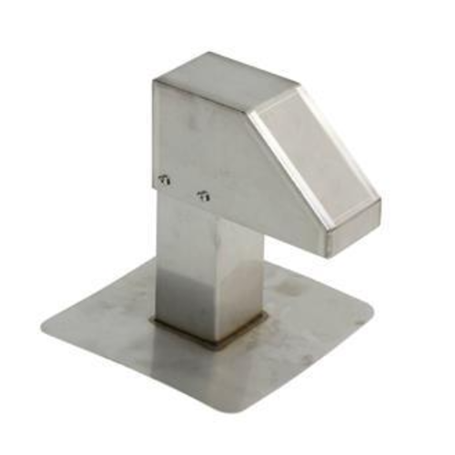  HorecaTraders Roof terminal | stainless steel | 8x8 cm | 1 exit 