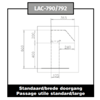 RVS Dakdoorvoer - 125x125mm - 1 Uitgang - AISI 304 - 1.5mm