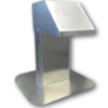 HorecaTraders Roof terminal | stainless steel | 12x25cm | 1 exit