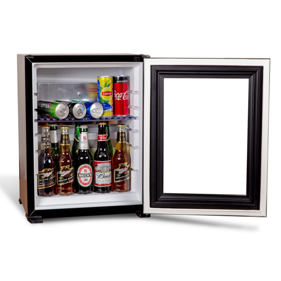 Minibar | zwart | glazen deur | 60 L | 59x48x48 cm