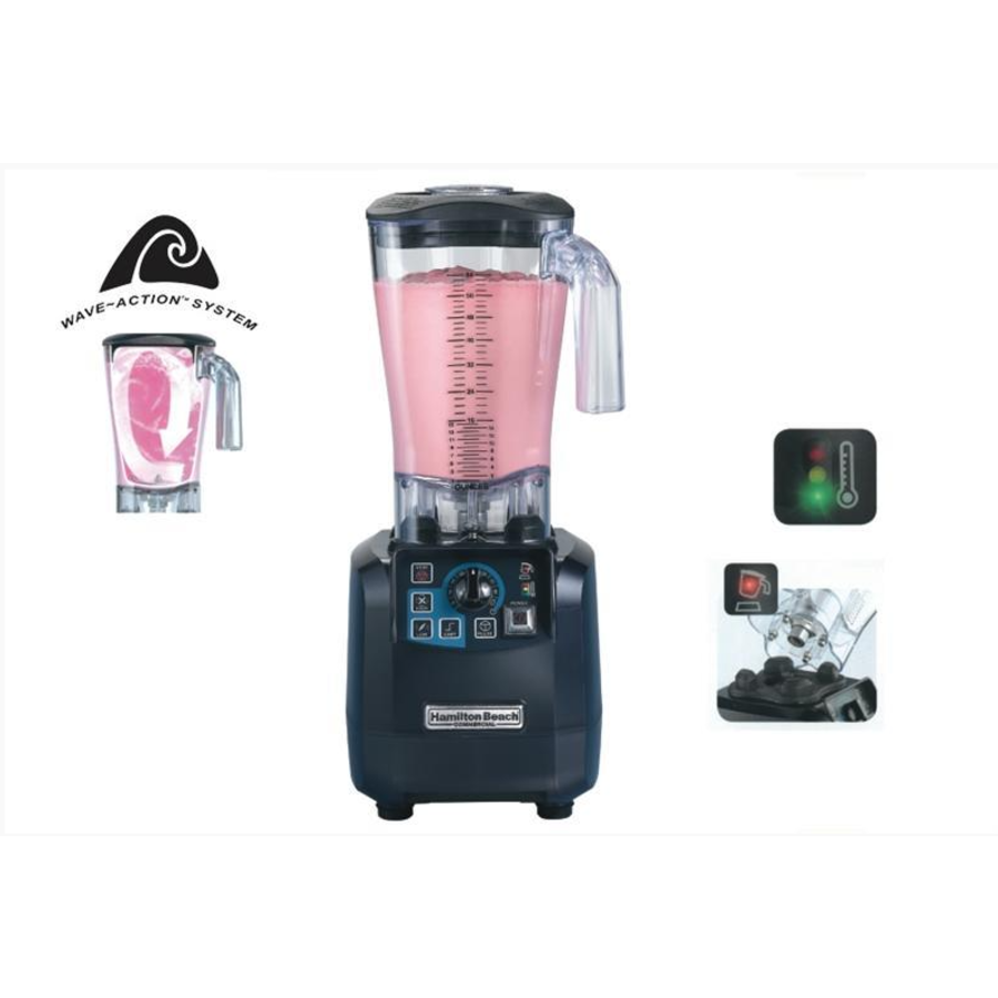 Mixeur professionnel | Avec verseur en plastique | 1,8 litre| HBH650