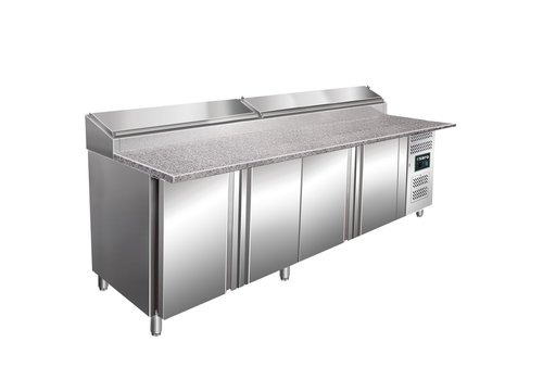  Saro Table de préparation réfrigérée à 4 portes 