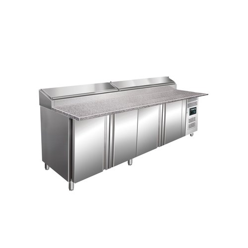  Saro Table de préparation réfrigérée à 4 portes 