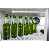 Bar fridge | Black | 52 x 87 x 87 cm | 186L