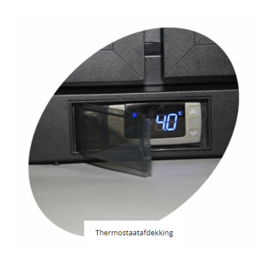 Bar fridge | Black | Glass door | Including lock | 122L