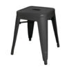 Bolero Bistrohocker | Schwarz | Stahl | 46 (H) x 40 x 40 cm